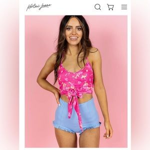 Kortni Jeane All Ruffled Up Swim Bottoms size xs